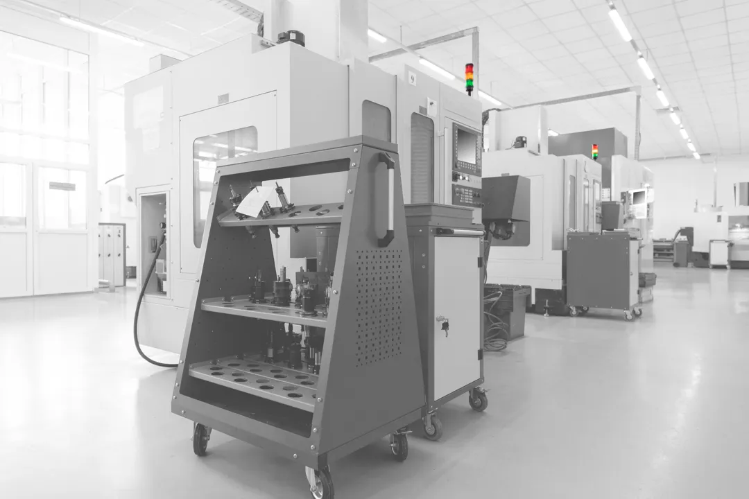 Andon lights on CNC machines